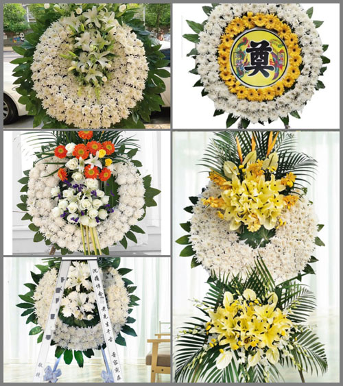 安徽阜阳市颍上县黄桥镇河抱湾村花圈速递